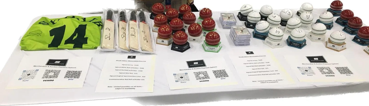 Shoaib Akhtar autographed ball (white)