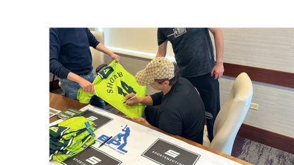 Shoaib Akhtar autographed 1999 World Cup jersey