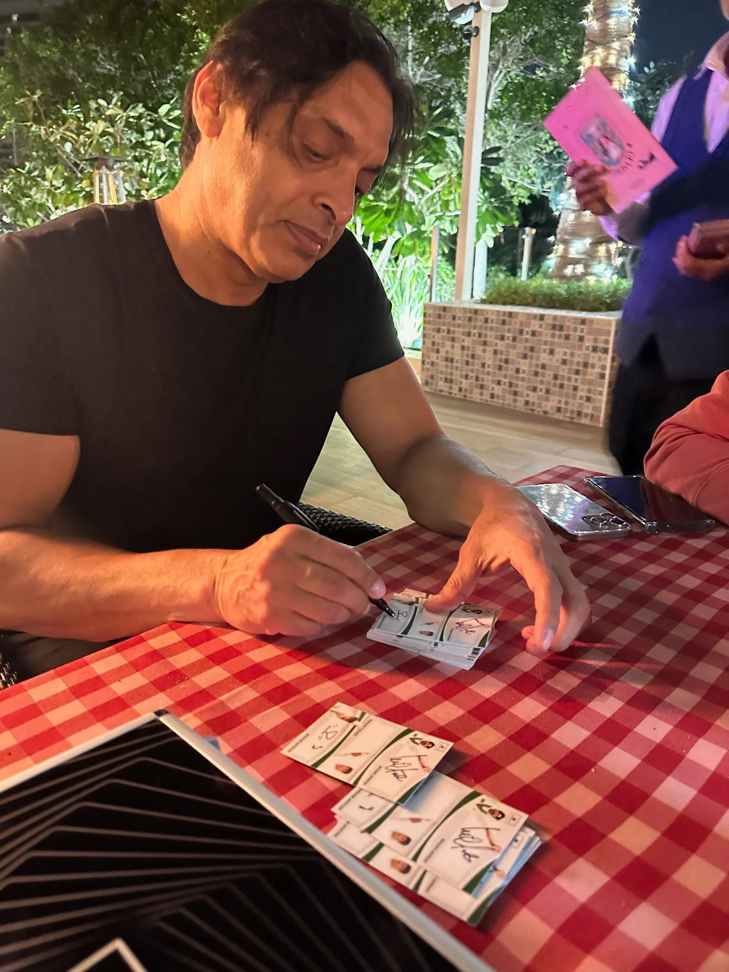 Shoaib Akhtar autographed trading card - SPORTSNECTION EXCLUSIVE