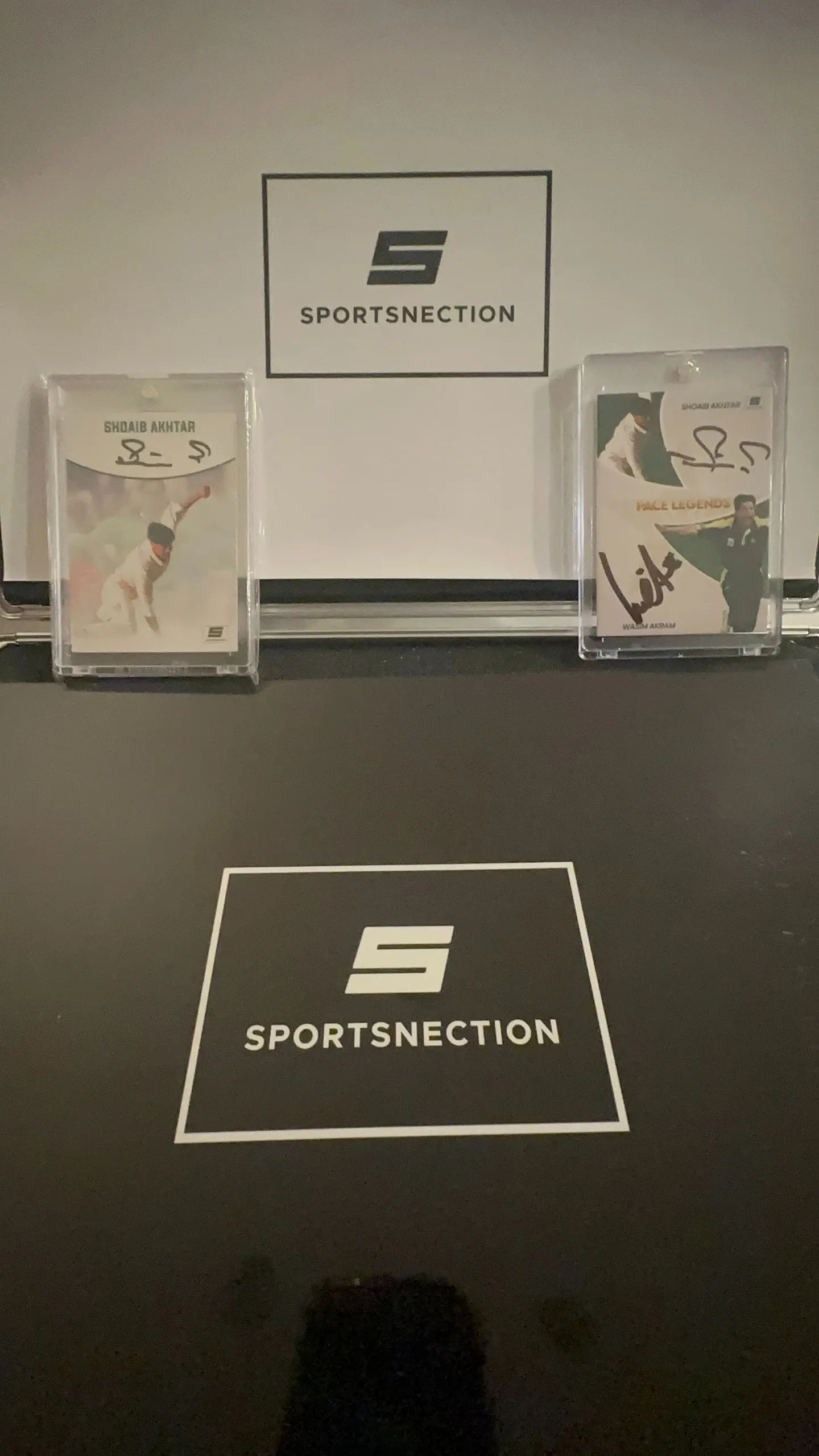 Wasim Akram / Shoaib Akhtar Pace Legends Dual On-card Autographed Card - SPORTSNECTION EXCLUSIVE!