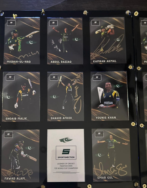 Exclusive Sportsnection 2009 Pakistan T20 World Cup champions set - FRAMED